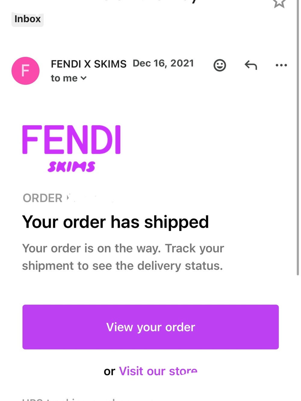 Authentic Rare* limited edition Fendi x skims high neck bodysuit NWOT - Picture 5 of 5